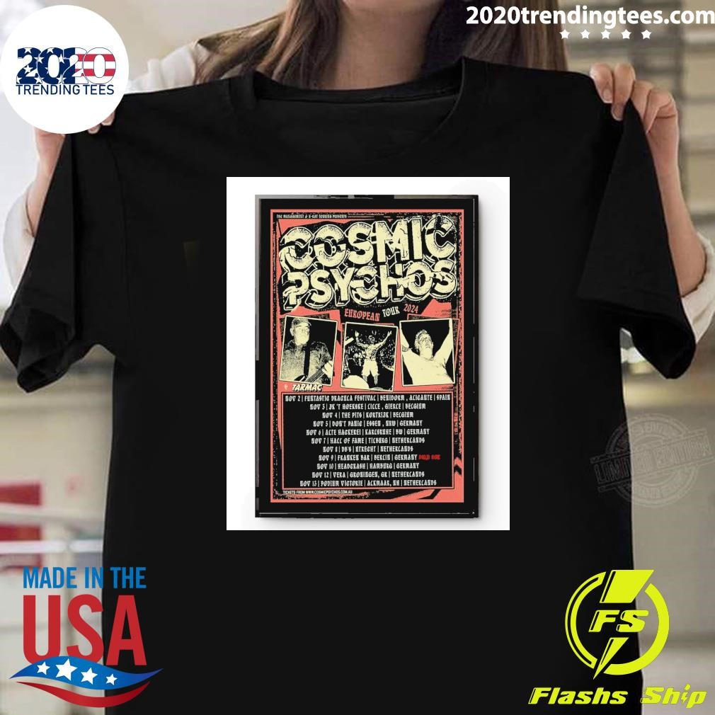 Official Cosmic Psychos Tour European 2024 T-shirt