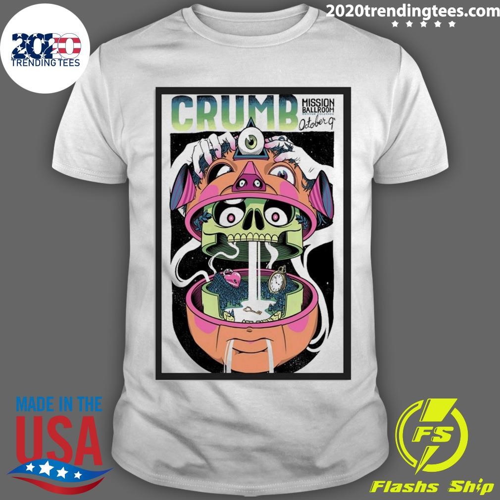 Official Crumb Mission Ballroom Denver Oct 9, 2024, CO Tour T-shirt