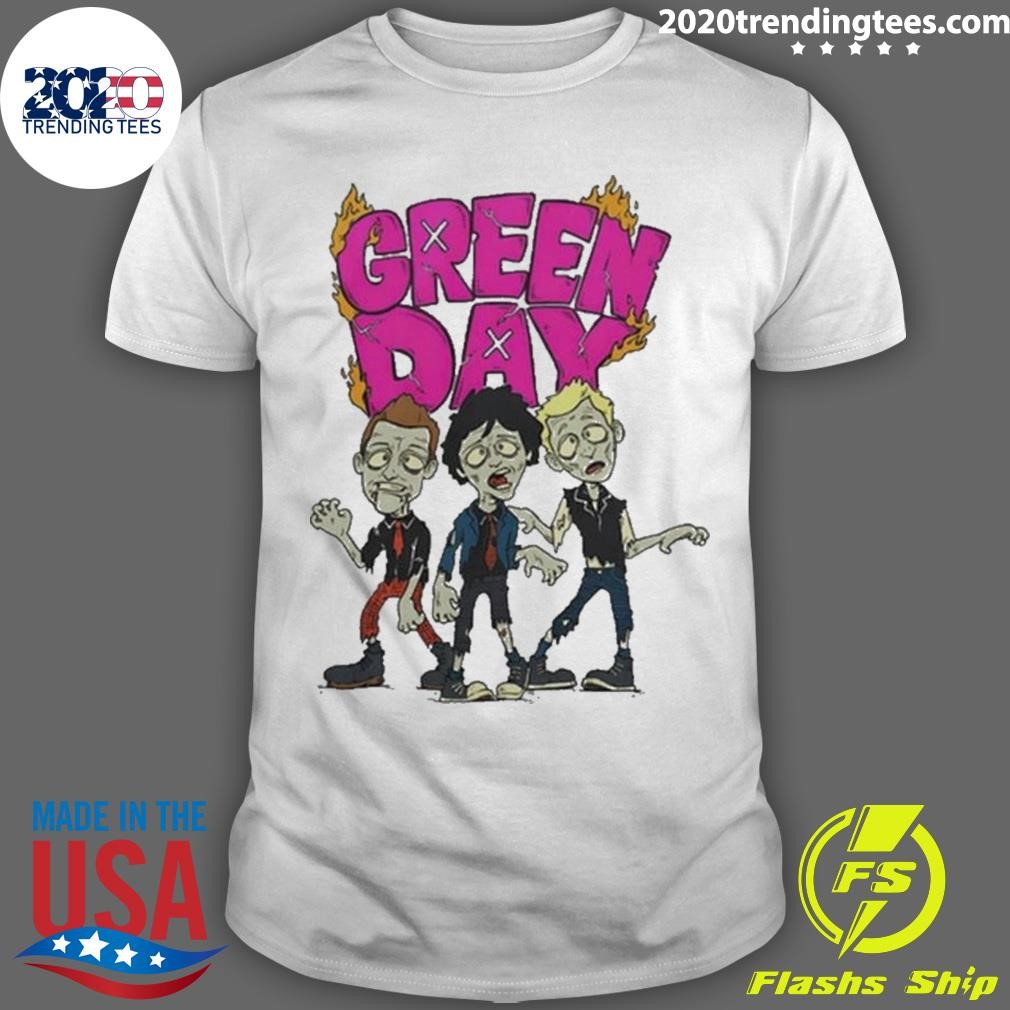 Official Day Walking Green Day Zombie 2024 T-shirt