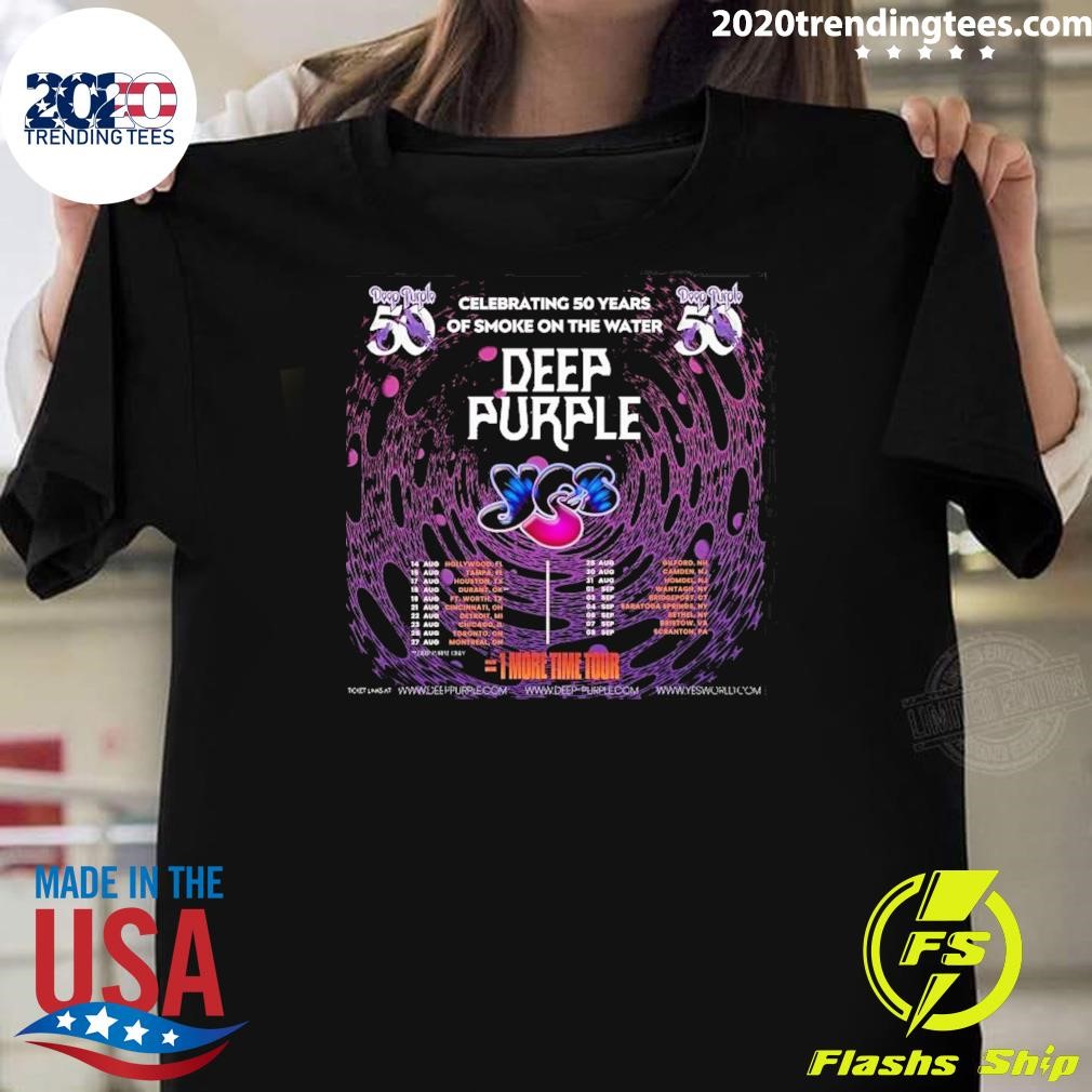 Official Deep Purple Recruit Yes For North American Tour 2024 T-shirt