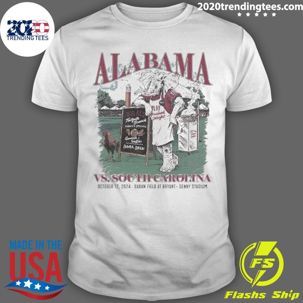 Official Denny Stadium Alabama Crimson Tide Vs South Carolina Gamecocks October 12 2024 Saban Field At Bryant T-shirt