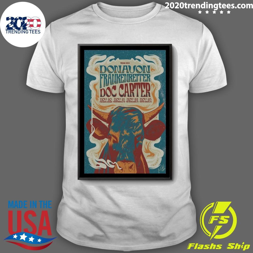 Official Donavon Frankenreiter & Doc Carter Tour In Texas On November 20-23 2024 T-shirt