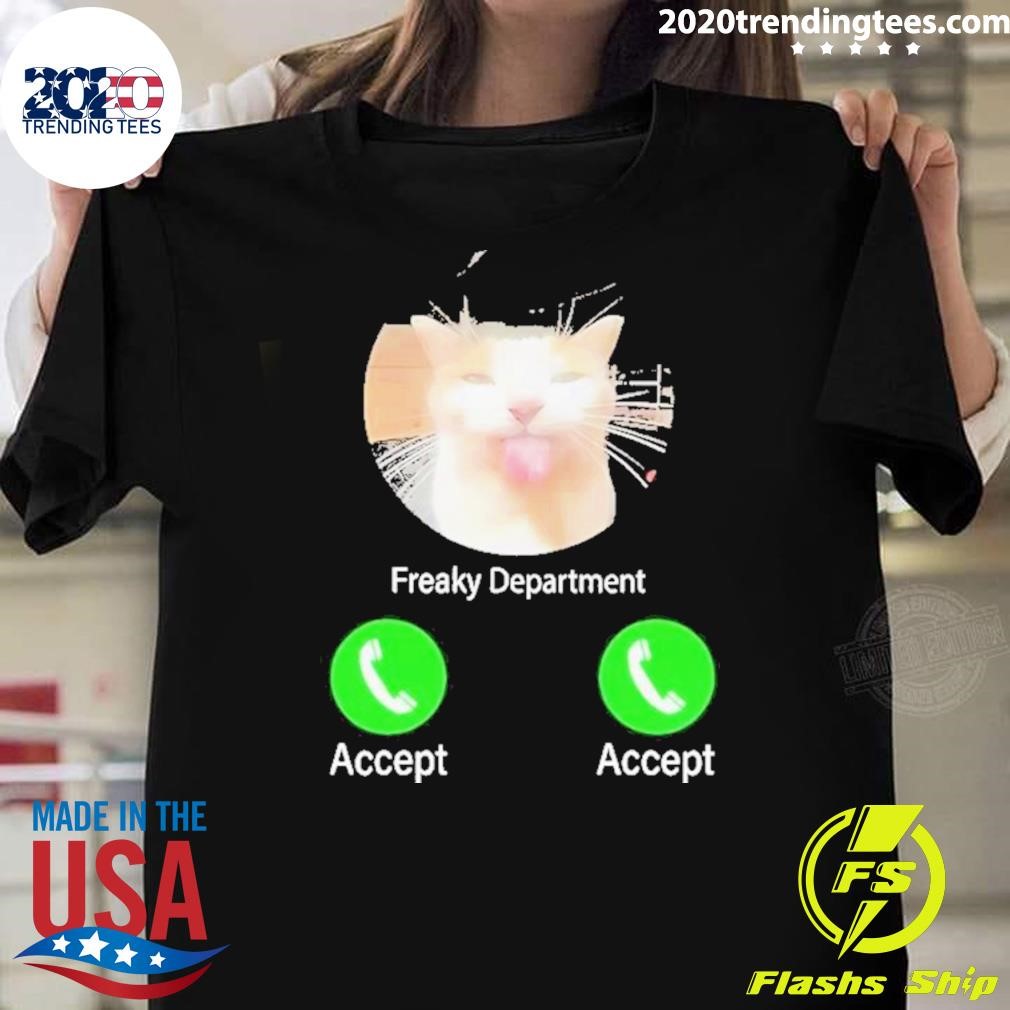 Official Freaky Department Cat Meme 2024 T-shirt