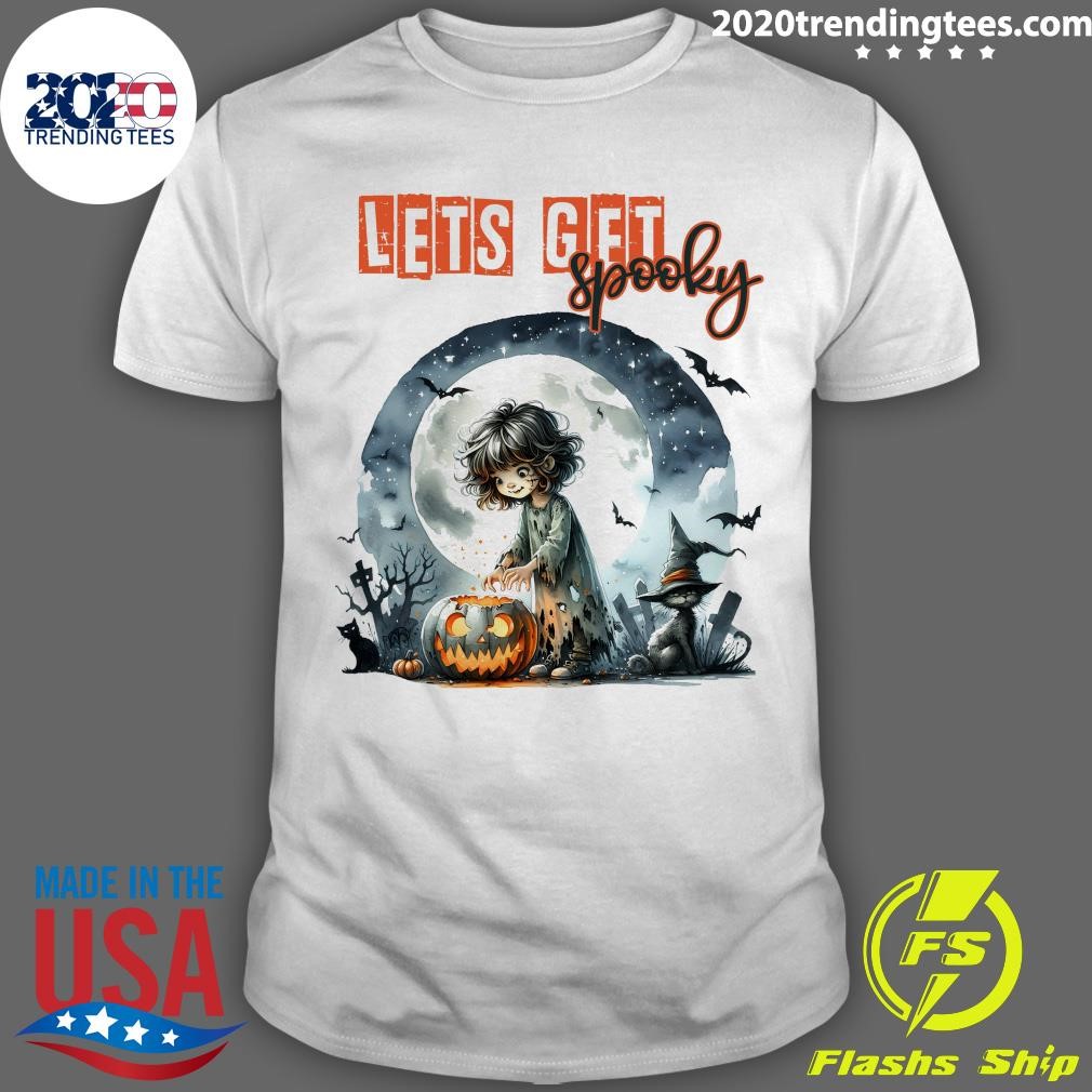 Official Halloween Zombie Doll Sublimation Let's Get Spooky T-Shirt