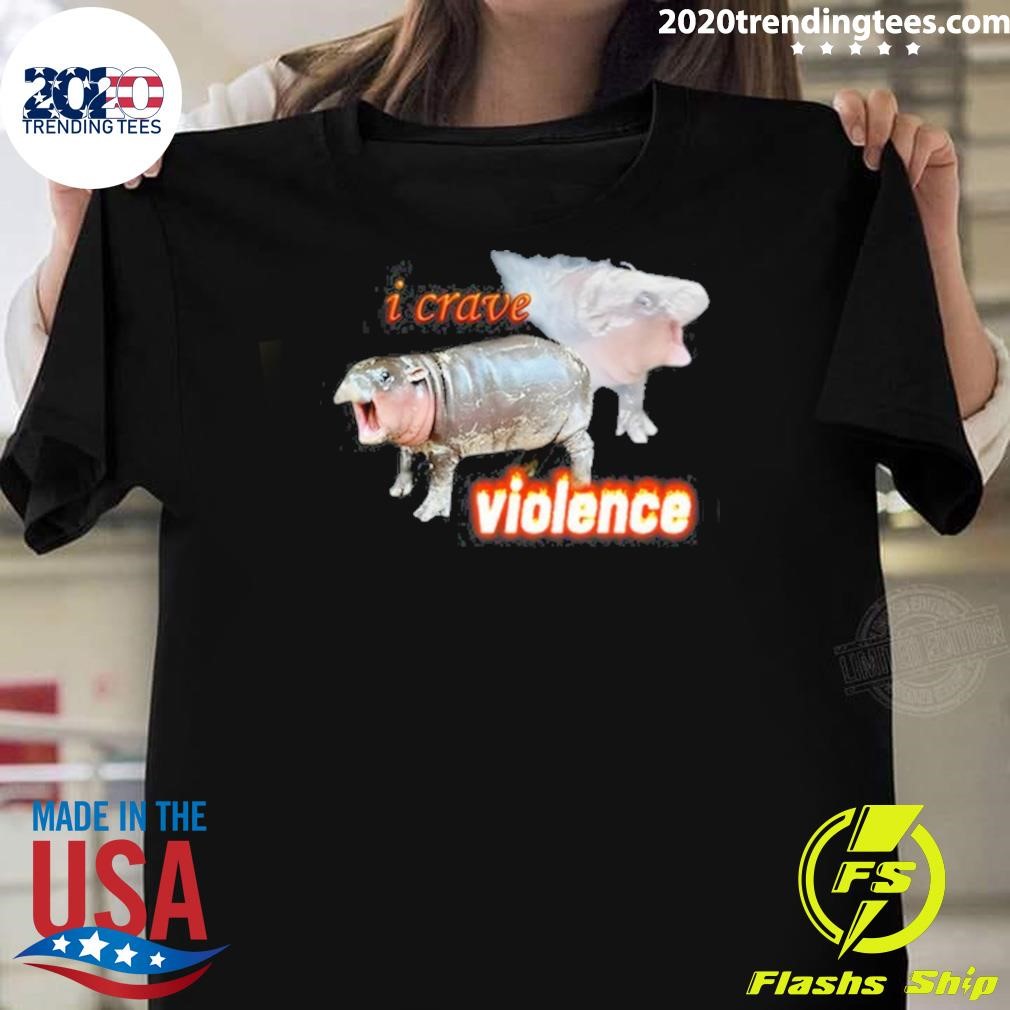 Official I Crave Violence Moo Deng T-shirt