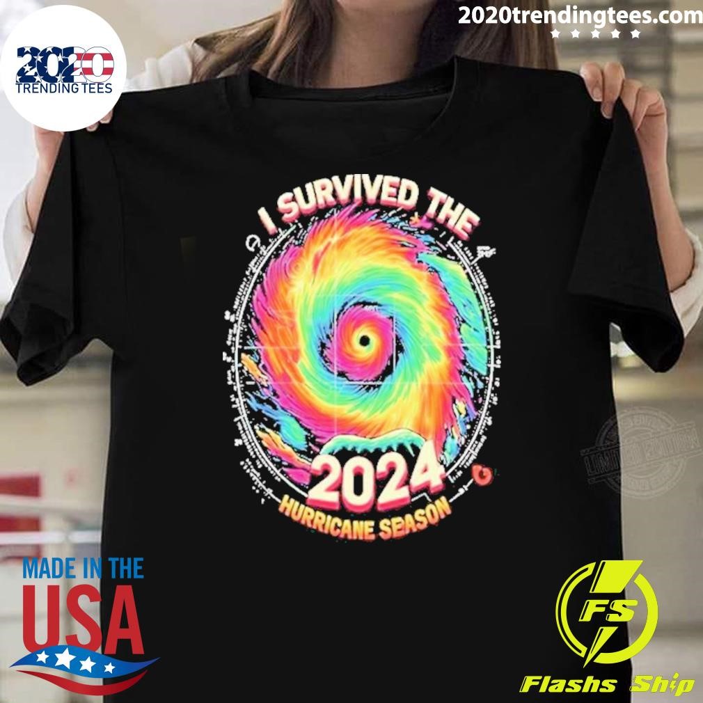 Official I Survived The 2024 Hurricane Season T-shirt