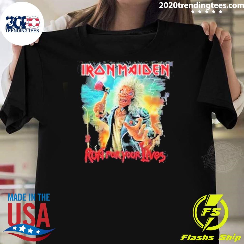 Official Iron Maiden Run For Your Lives World Tour 2025-2026 T-shirt