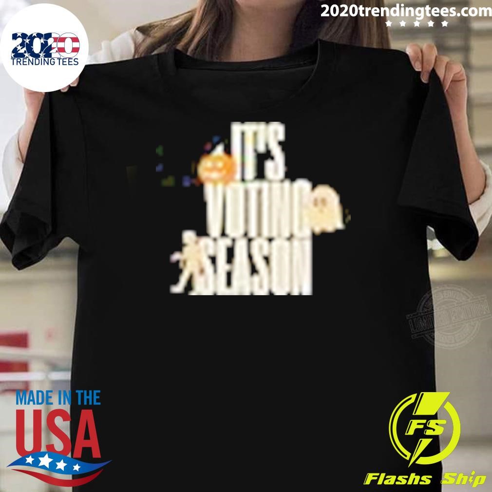 Official It’s Voting Season Ghost Halloween 2024 T-Shirt