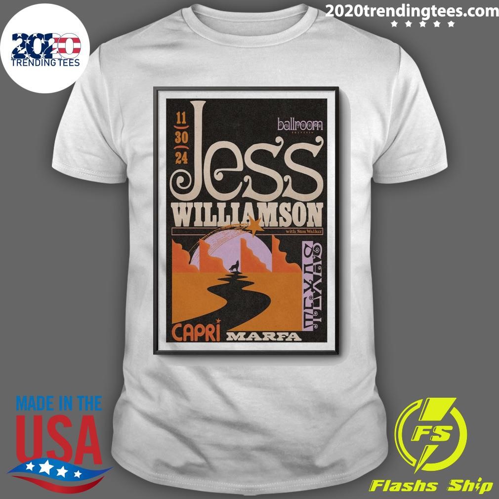 Official Jess Williamson November 30 2024 Marfa TX T-shirt