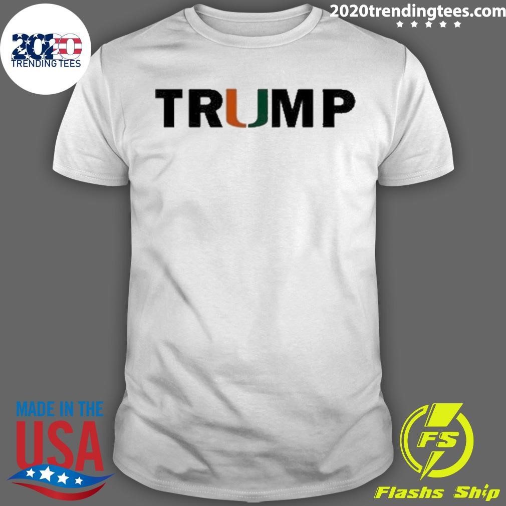 Official Jon Drummond M’Ed Miami Hurricanes Trump 2024 T-shirt