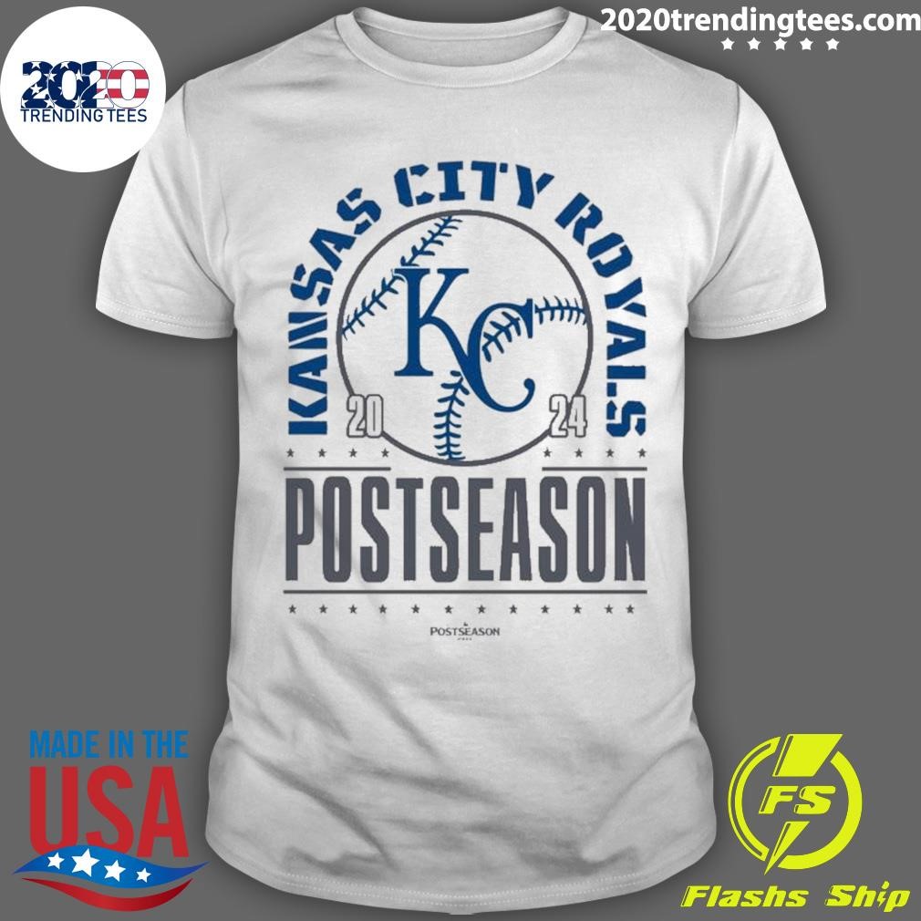 Official Kansas City Royals Reveal 2024 Playoffs Postseason Merch T-shirt