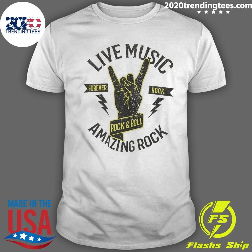 Official Live Music Amazing Rock T-shirt