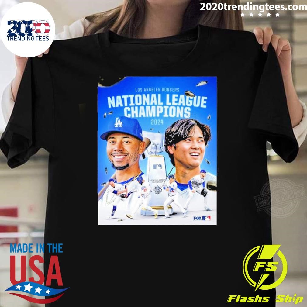 Official Los Angeles Dodgers National League Champions 2024 T-shirt