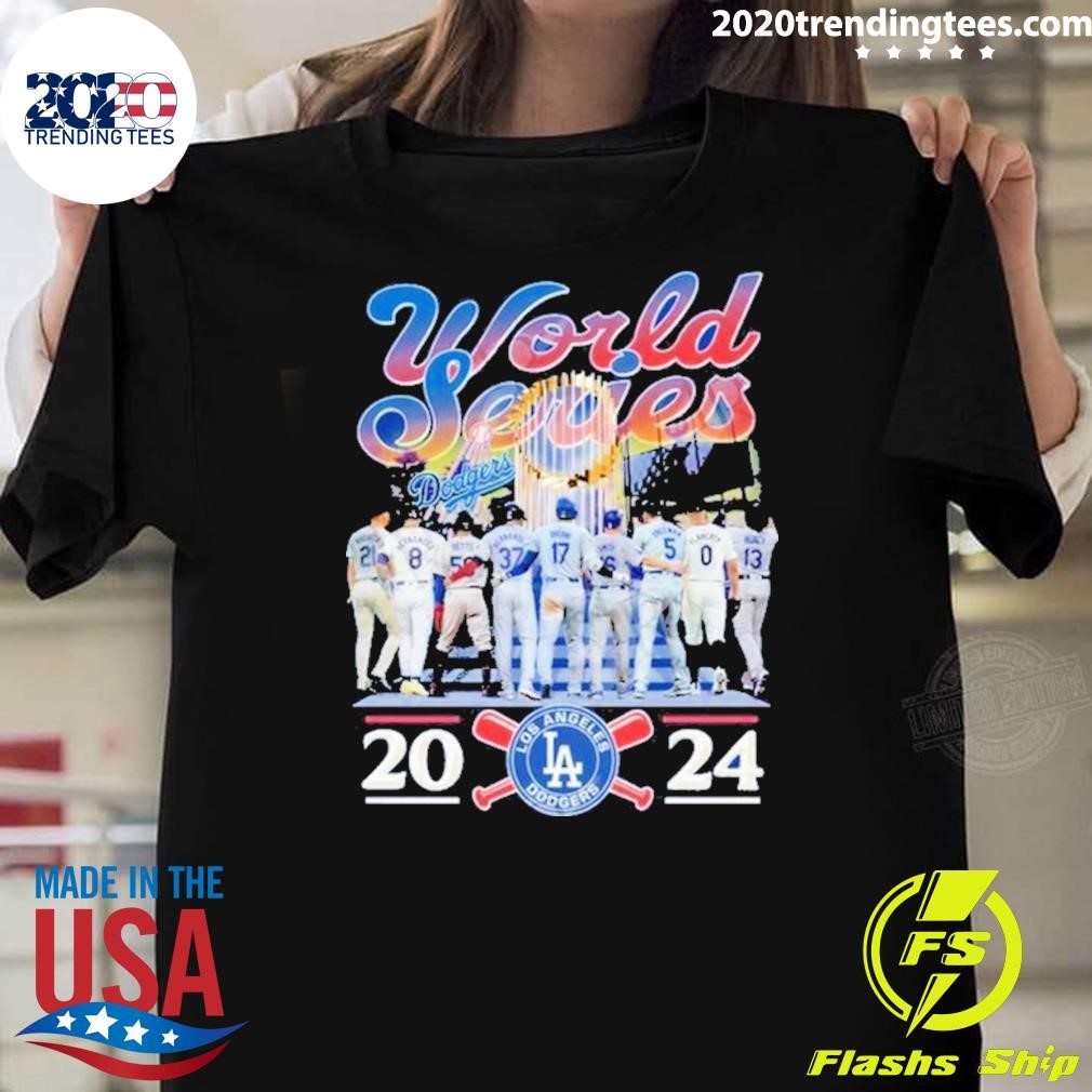 Official Los Angeles Dodgers Players 2024 World Series T-shirt