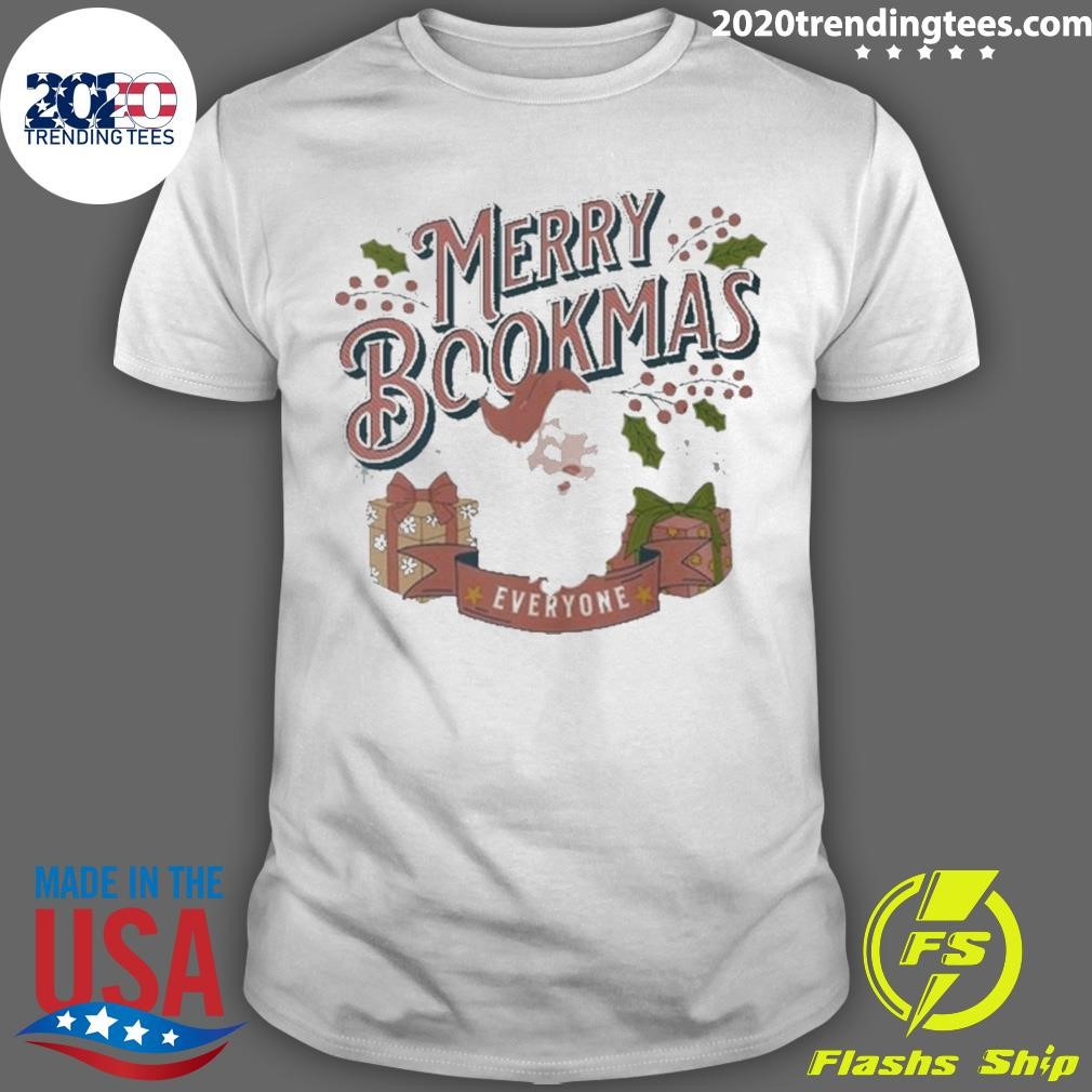 Official Merry Bookmas Christmas T-shirt