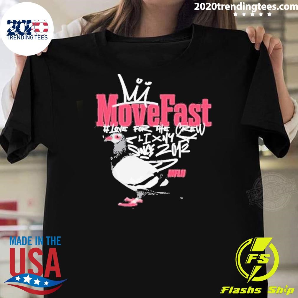 Official Move Fast Pigeon 2024 T-shirt