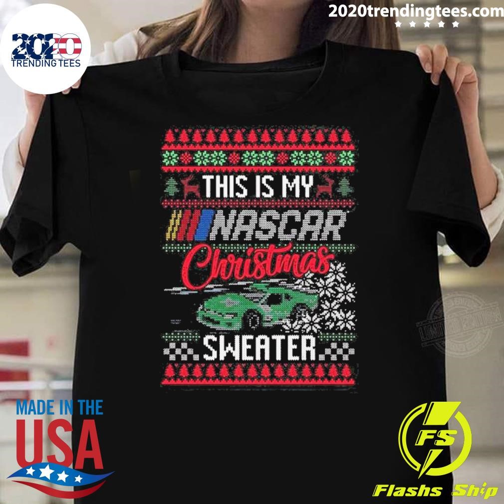 Official Nascar Checkered Flag Sports Black Ugly Holiday 2024 T-Shirt