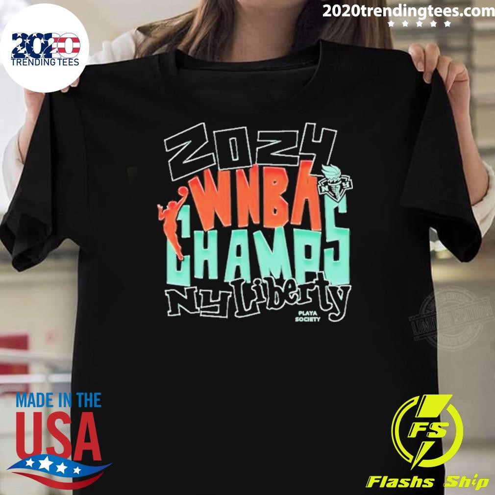 Official New York Liberty 2024 Wnba Finals Champions T-shirt