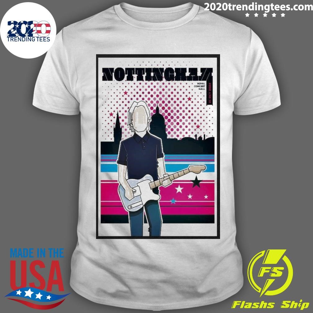 Official Paul Weller Nottingham Royal Concert Hall In Nottingham Uk Oct 21 2024 Tour Poster T-shirt