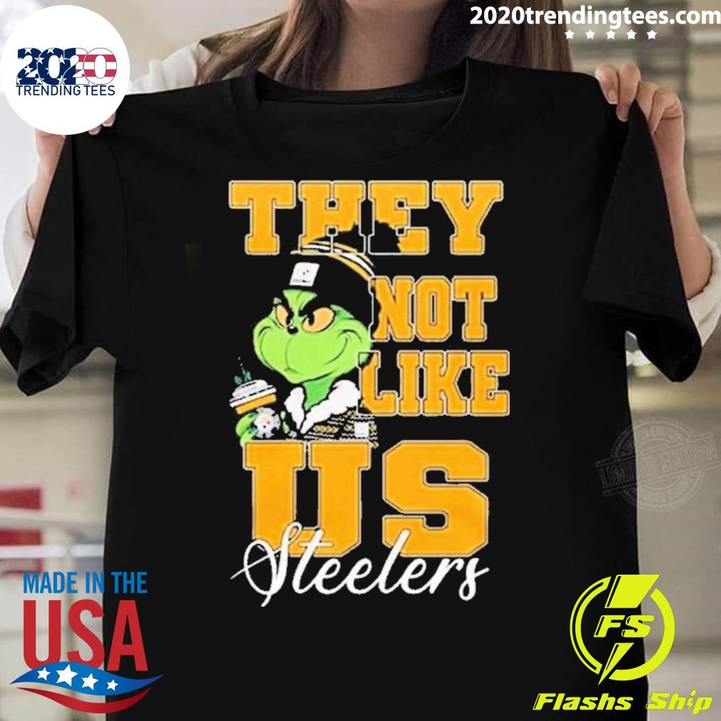 Official Pittsburgh Steelers Grinch They Not Like Us Steelers 2024 T-shirt