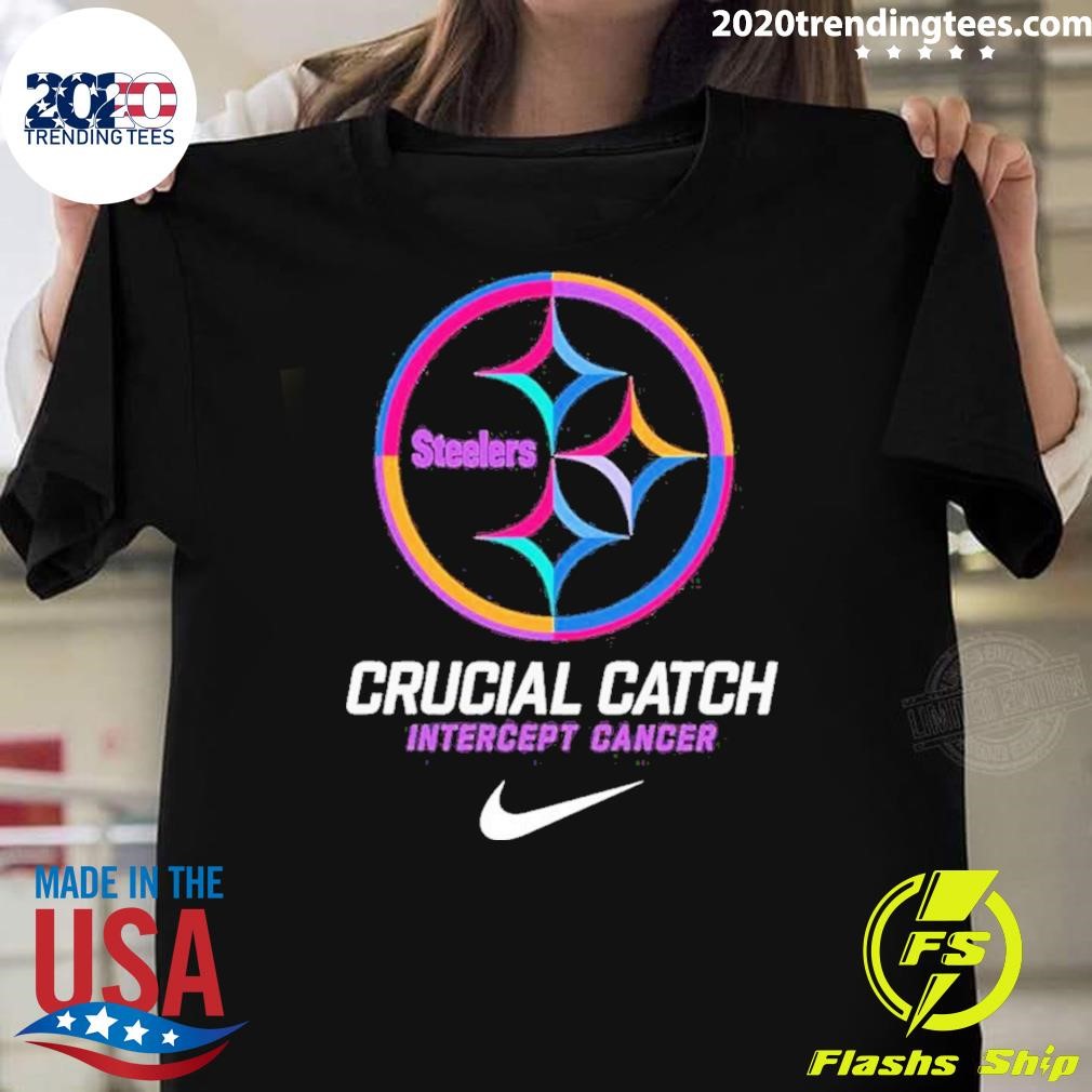 Official Pittsburgh Steelers X Nike 2024 Nfl Crucial Catch T-shirt