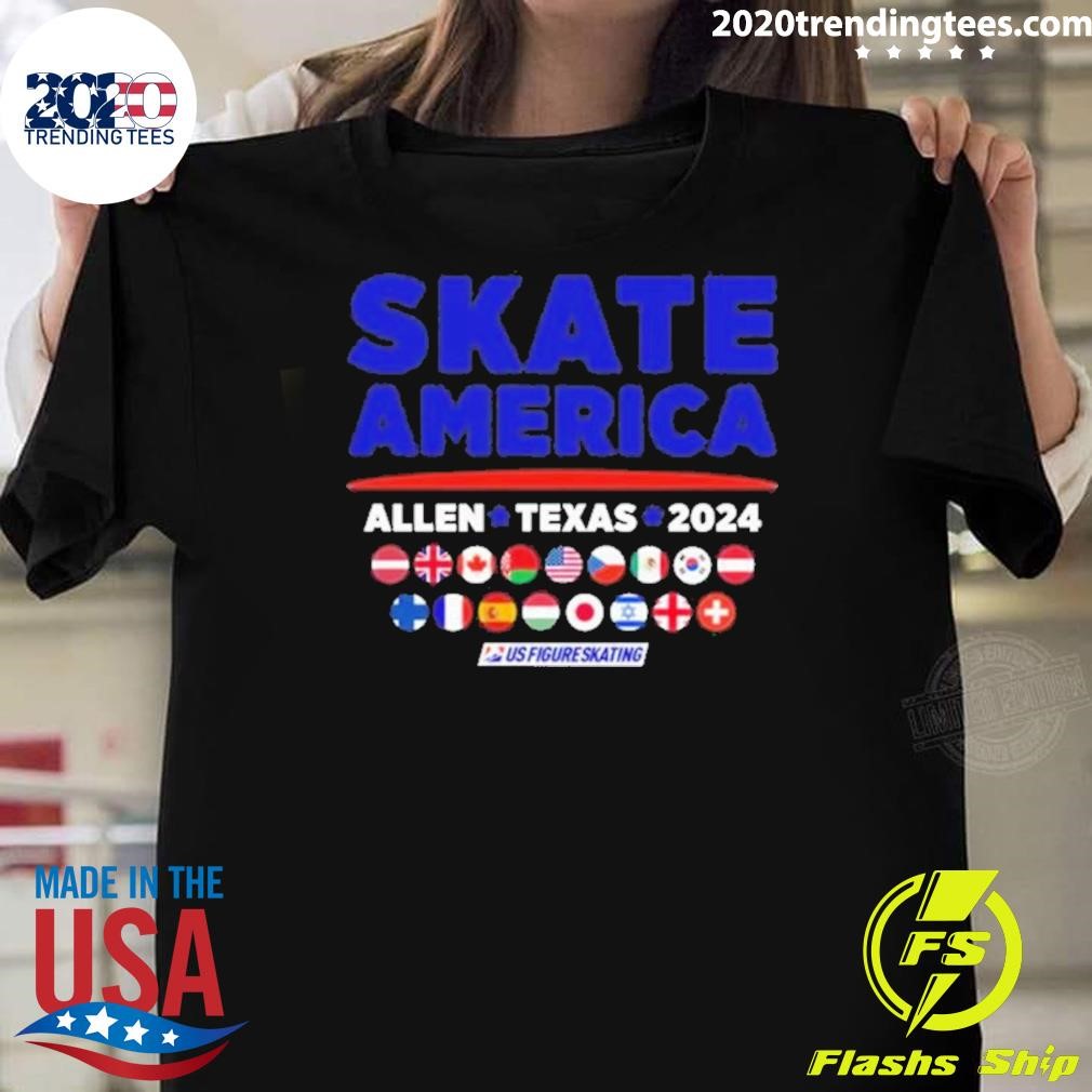 Official Skate America Allen Texas 2024 T-shirt