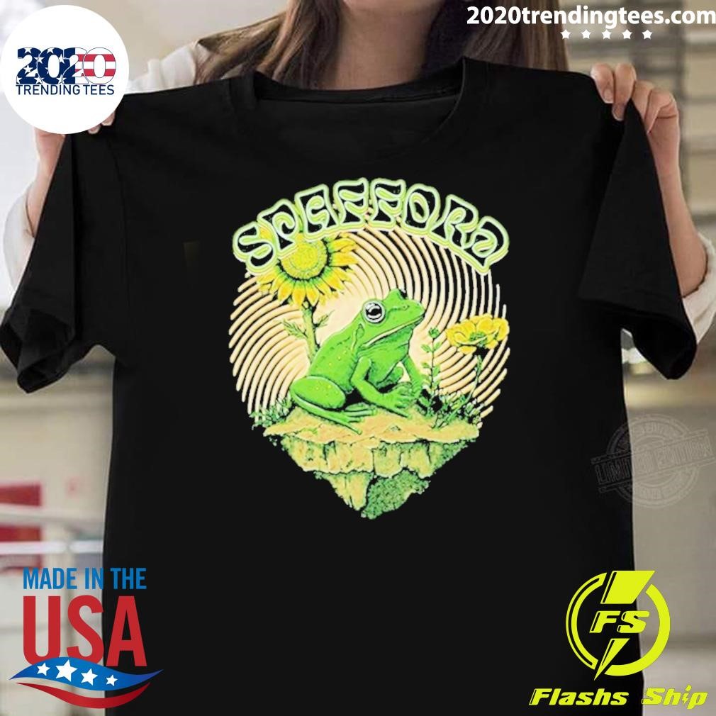 Official Spafford Frog Heather Military Green 2024 T-Shirt