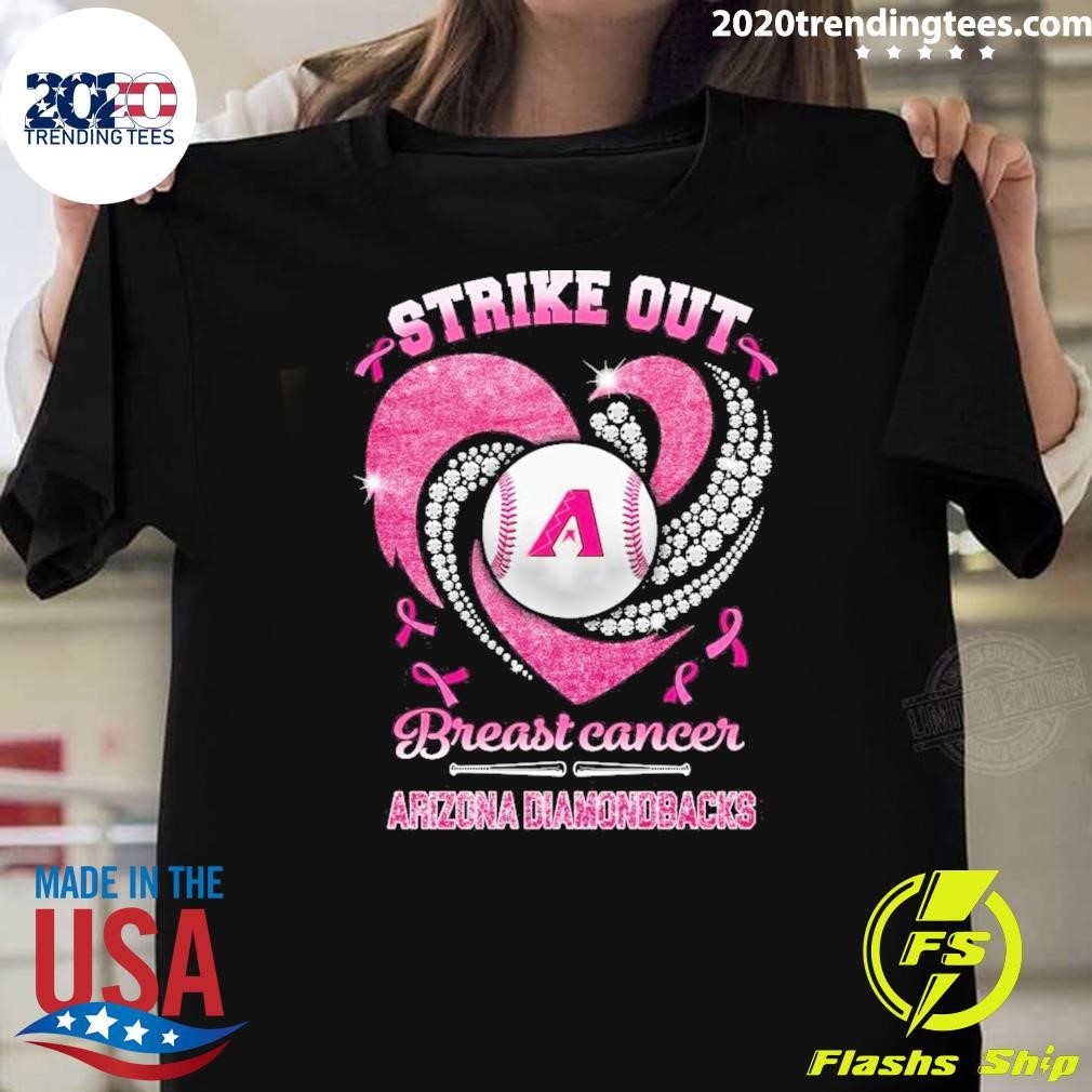 Official Strike Out Breast Cancer Arizona Diamondbacks 2024 T-shirt