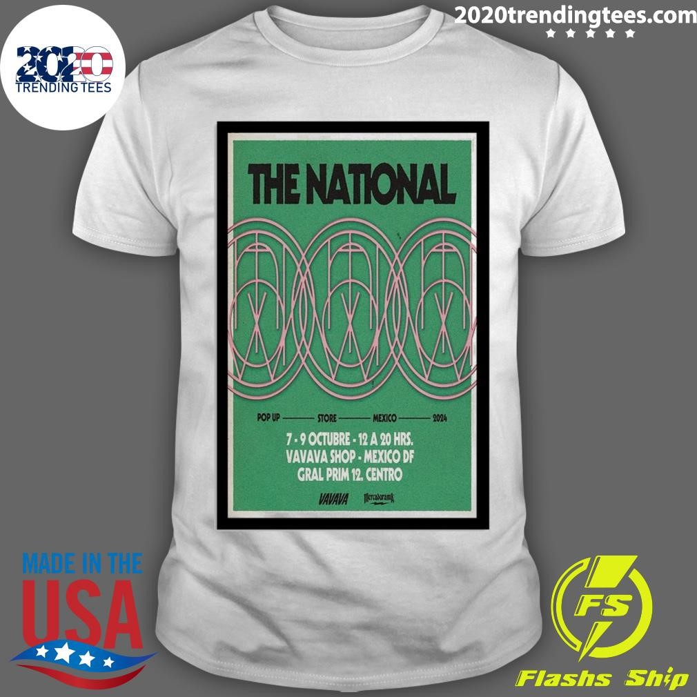 Official The National Pop Up Mexico Tour 2024 T-Shirt