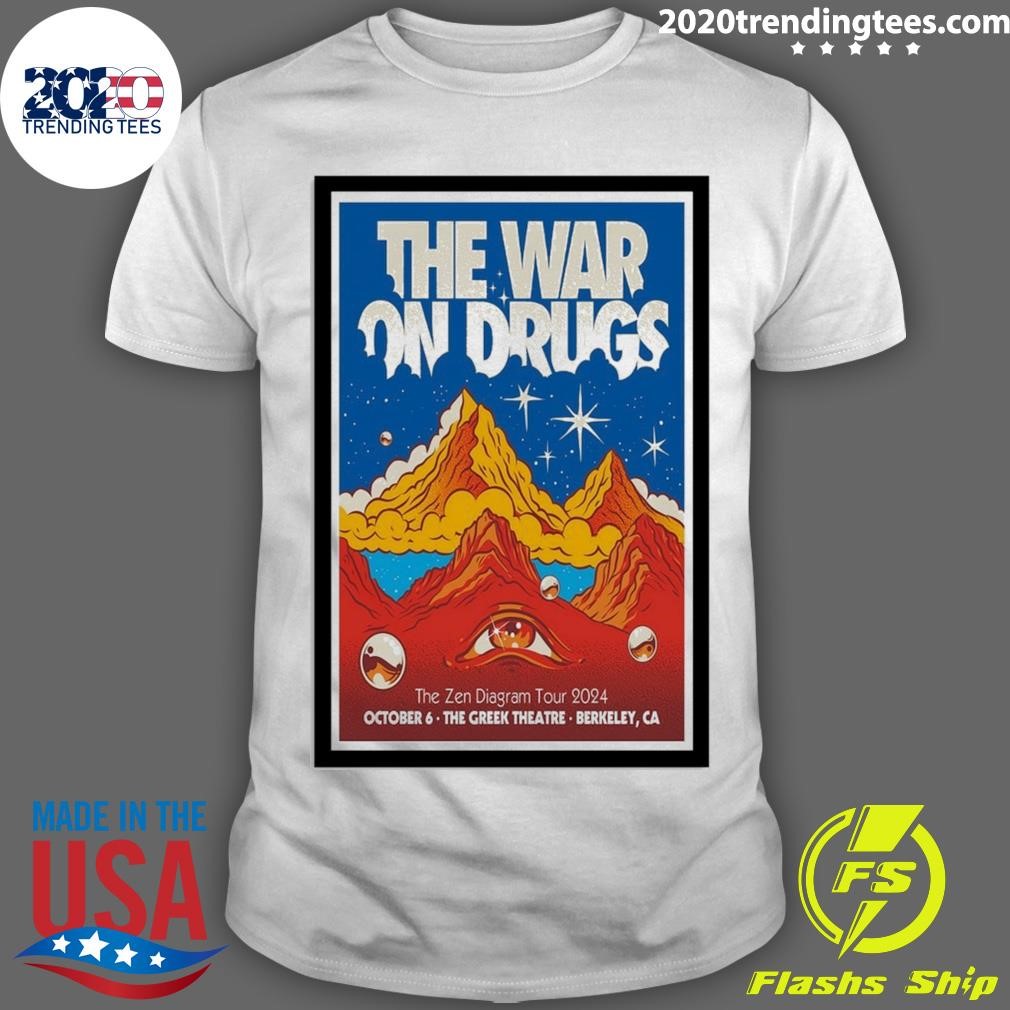 Official The War On Drugs The Greek Theatre, Berkeley CA Oct 6 2024 Band Event T-Shirt