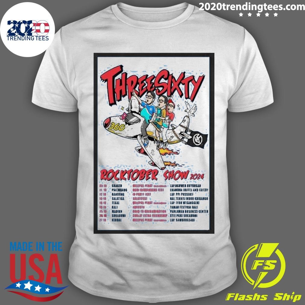 Official Threesixty Rocktober Show 2024 Poster T-shirt