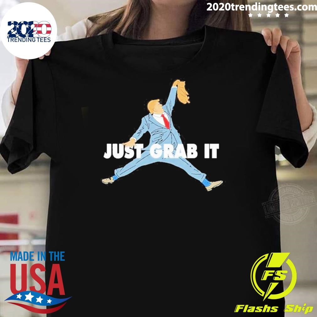 Official Trump Just Grab It Cat 2024 T-shirt