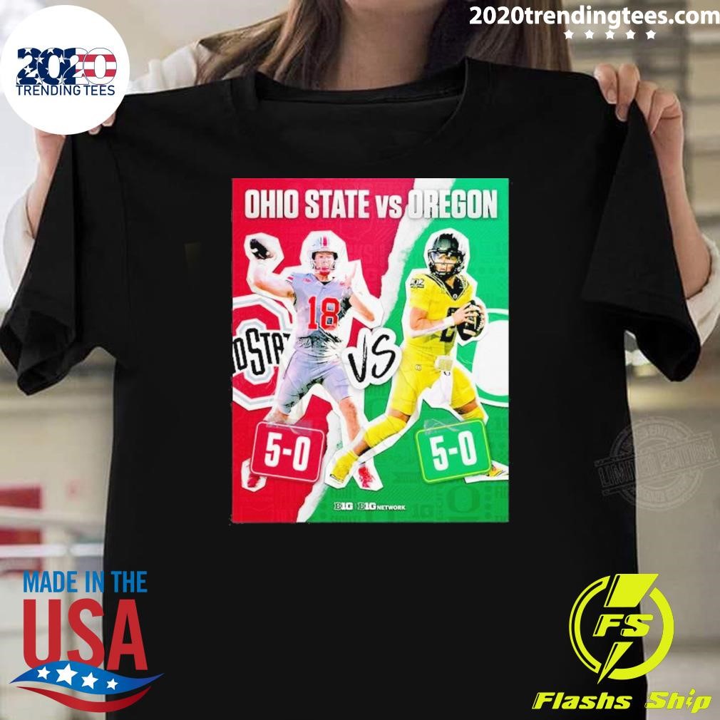 Official Week 7 Matchup Ohio State Buckeyes Vs Oregon Ducks Football 2024 T-Shirt