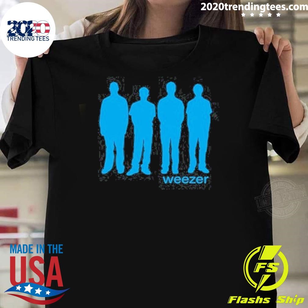 Official Weezer Blue Silhouette T-shirt