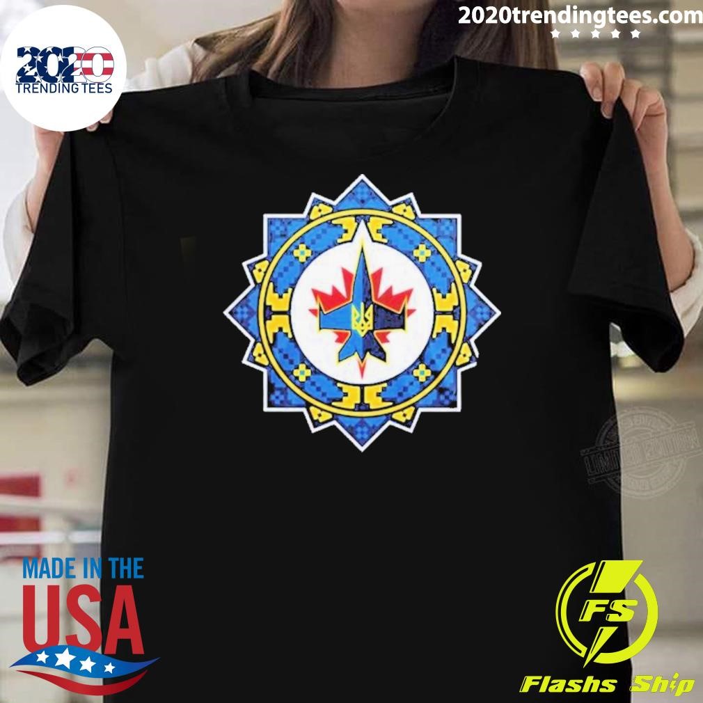 Official Winnipeg Jets Ukrainian Heritage Night 2025 T-shirt