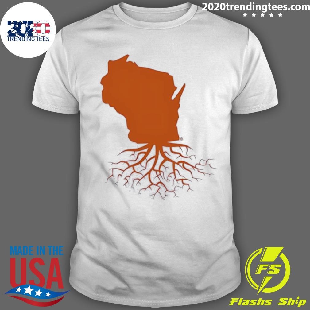 Official Wisconsin Map Tree Roots 2024 T-shirt