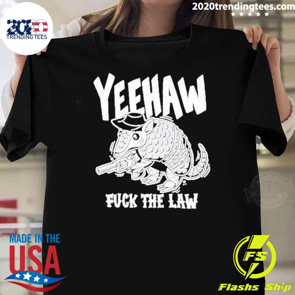 Official Yeehaw Fuck The Law Gun Rat 2024 T-Shirt