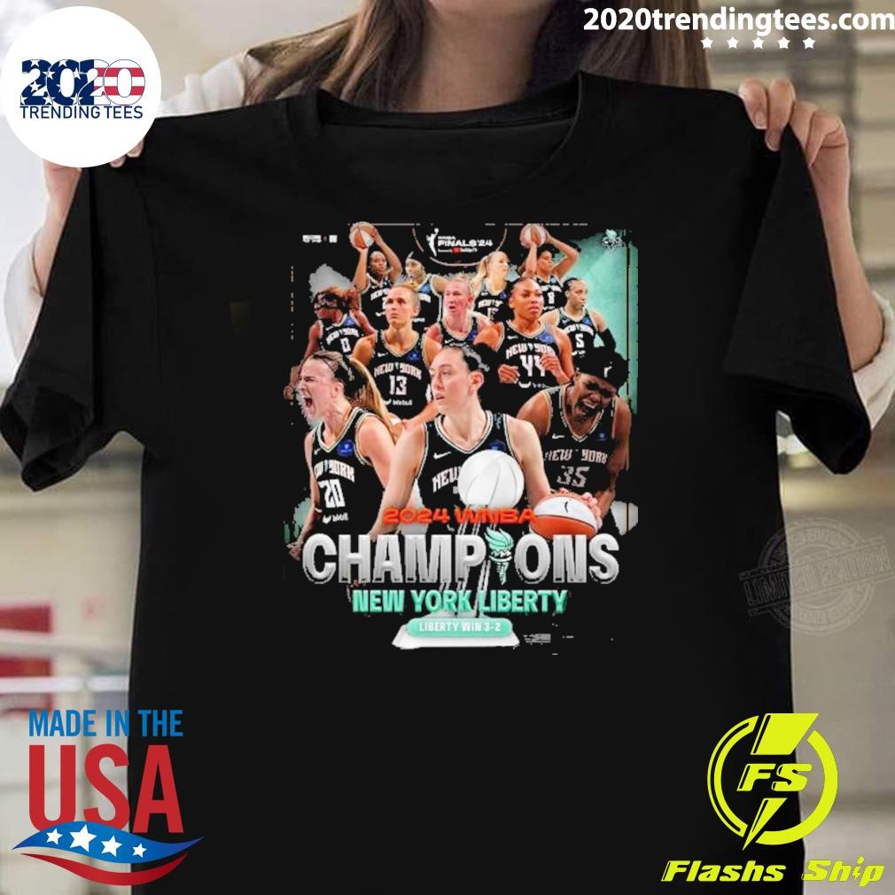 Original 2024 Wnba Champions New York Liberty Win 3-2 T-shirt