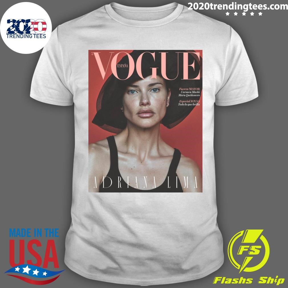 Original Adriana Lima for Vogue España November 2024 photographed by Daniel Jackson T-shirt