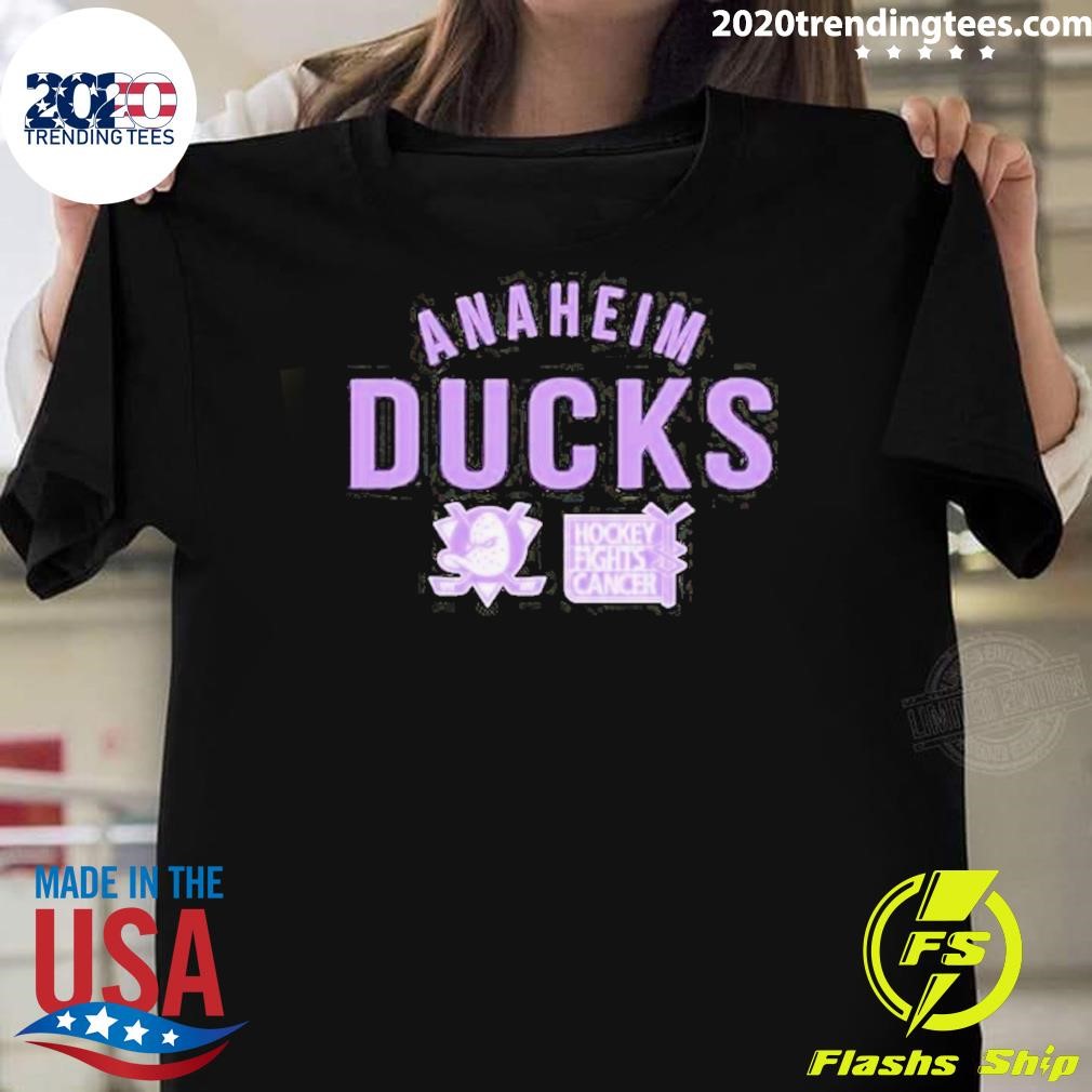 Original Anaheim Ducks Hockey Fights Cancer 2024 T-shirt