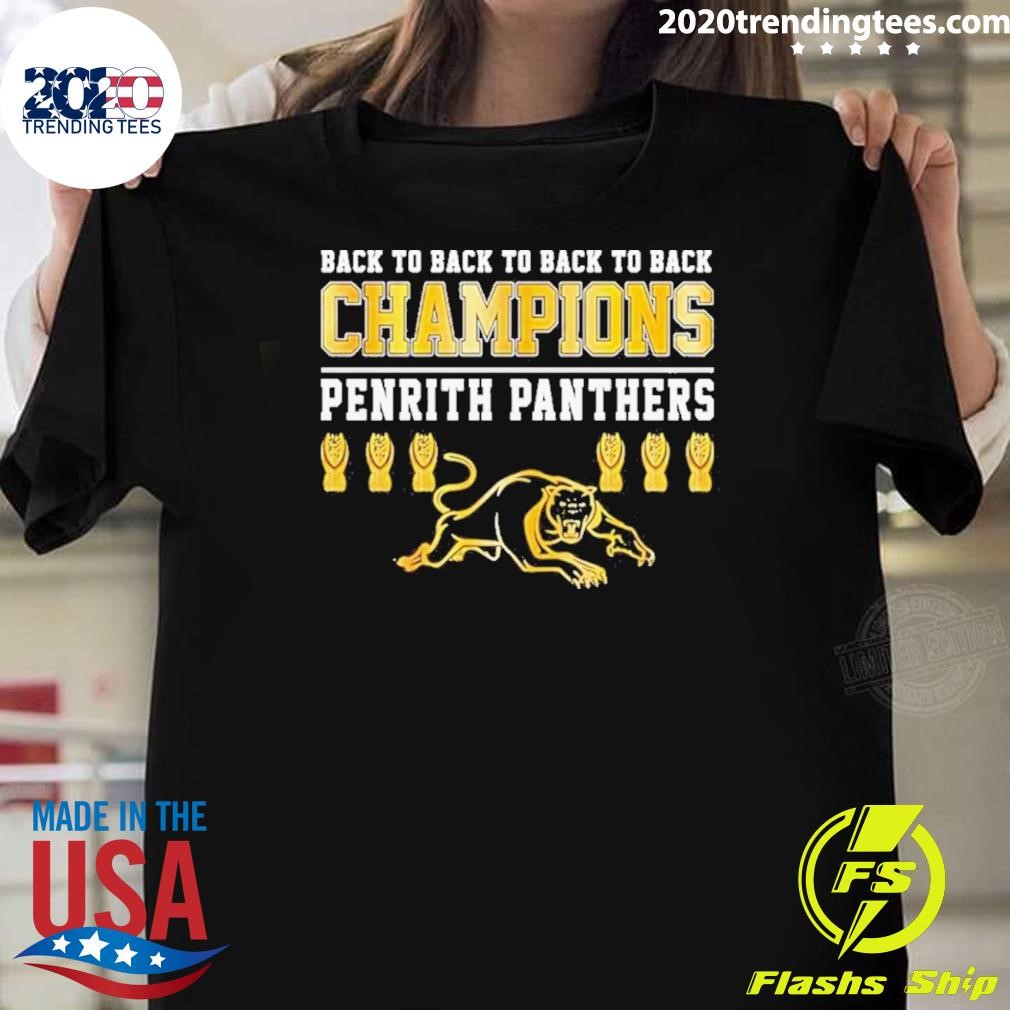 Original Back To Back To back To Back Champions Penrith Panthers 2024 T-shirt