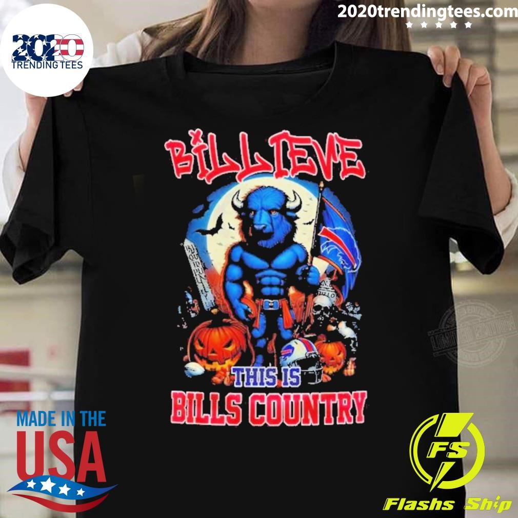 Original Buffalo Bills This Is Bills Country Halloween 2024 T-shirt