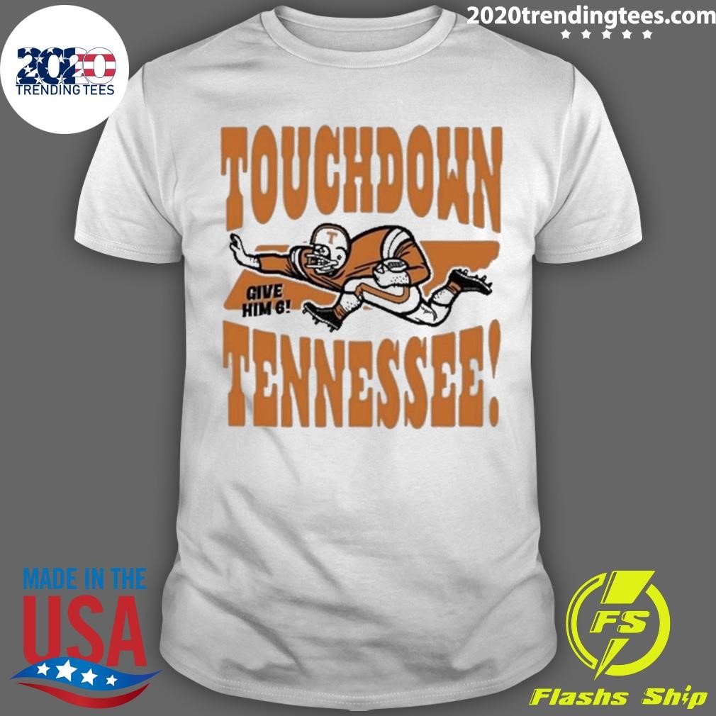 Original Candace Parker Wearing Touchdown Tennessee Give Him 6 T-shirt