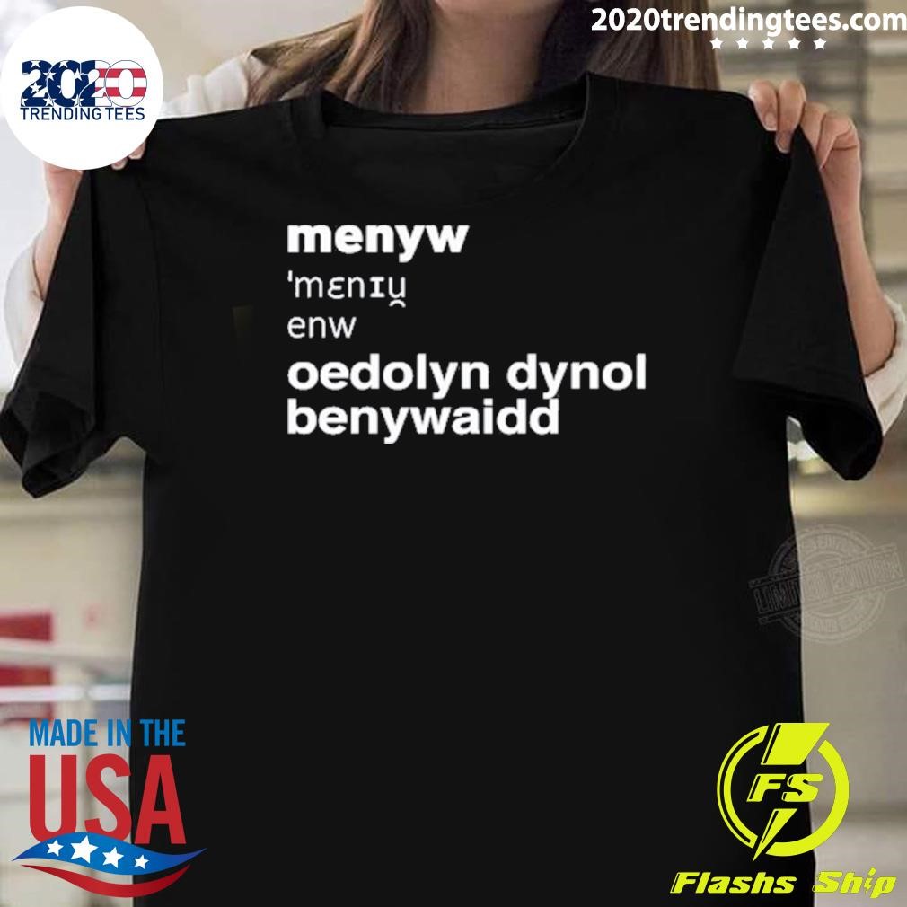 Original Cathy Larkman Menyw Definition Oedolyn Dynol Benywaidd T-shirt