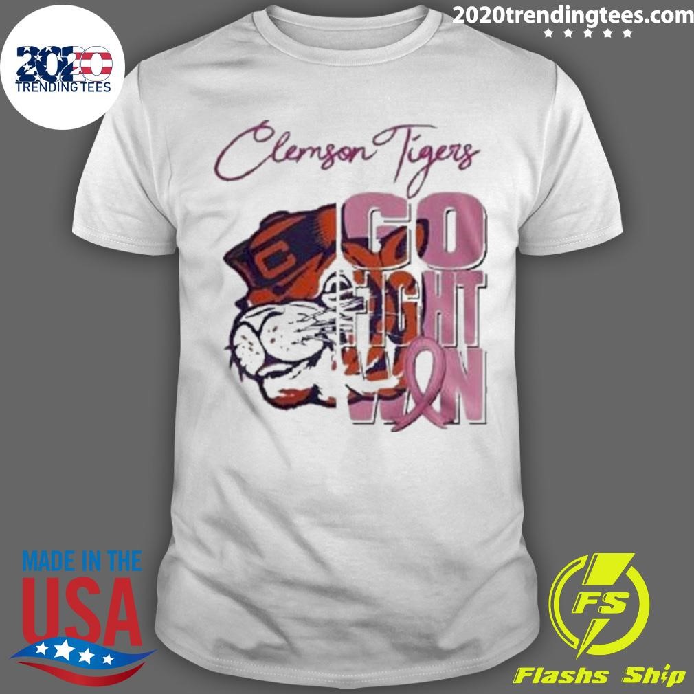 Original Clemson Tigers Tackle Breast Cancer Go Fight Win 2024 T-Shirt