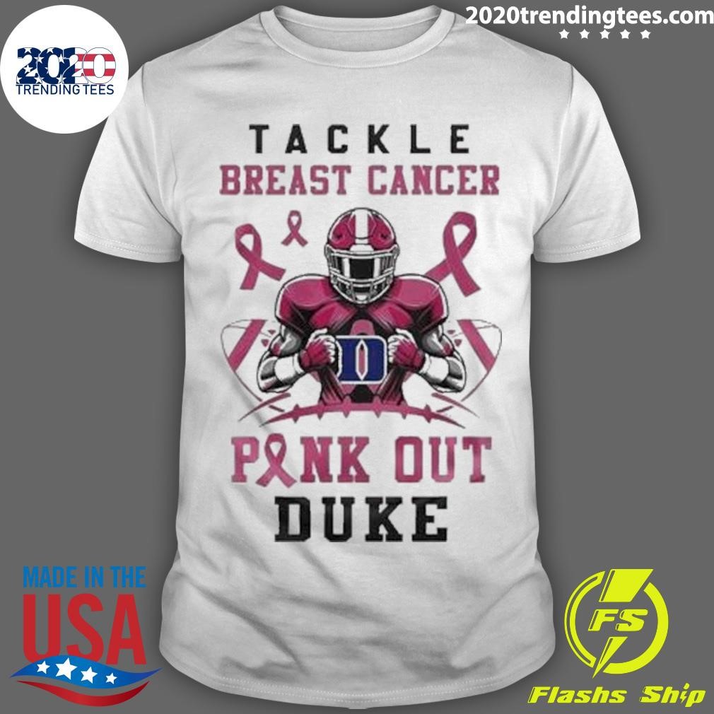 Original Duke Blue Devils Tackle Breast Cancer Pink Out 2024 T-Shirt