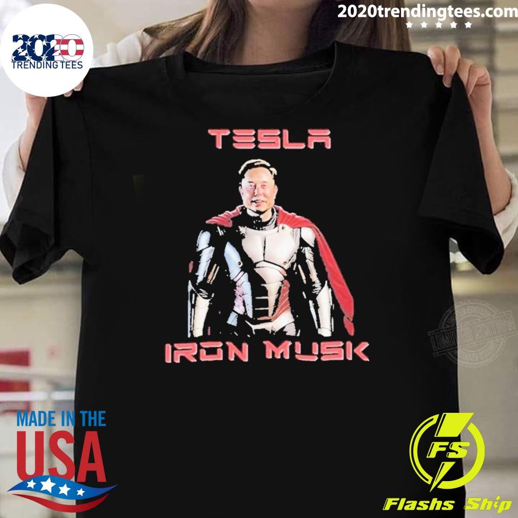 Original Elon Musk Iron Musk Flying Suit Of Armor 2024 T-Shirt