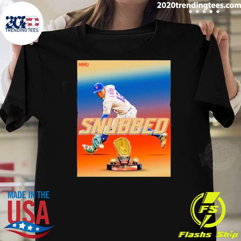 Original Francisco Lindor New York Mets Gold Glove Award Snubbed 2024 T-shirt