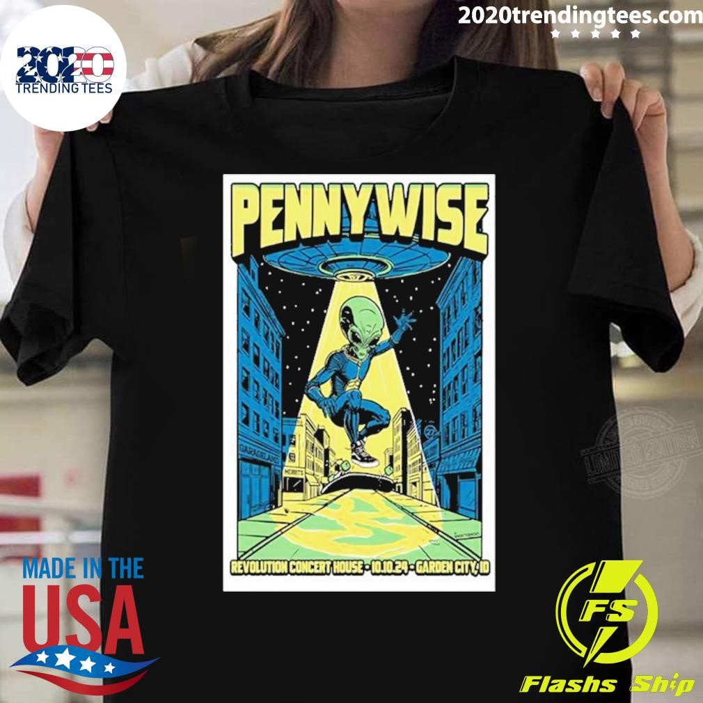 Original Garden City Id Tour Poster Pennywise Oct 10 2024 T-shirt