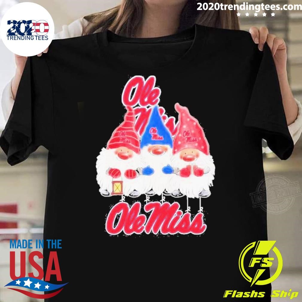 Original Gnomes X Ole Miss Rebels Merry Christmas 2024 T-shirt